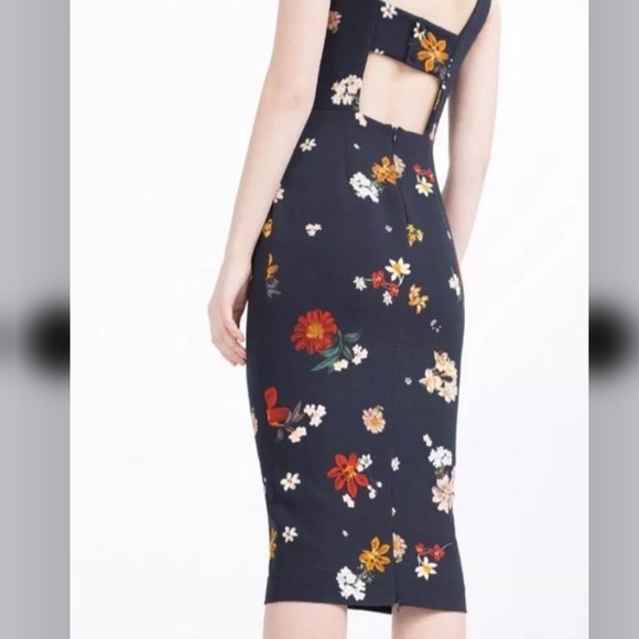 NWT ZARA FLORAL TUBE DRESS - Picture 4 of 6